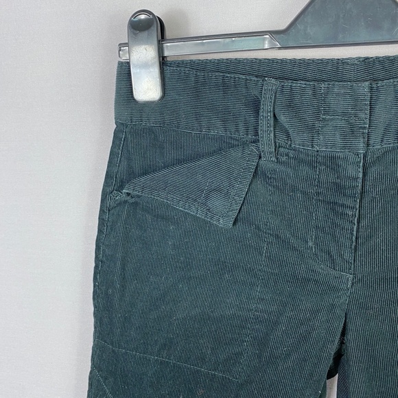 BCBGMaxAzria Bootcut Ankle Zip Cords Corduroy Pants in Black Size 2 - Picture 2 of 8